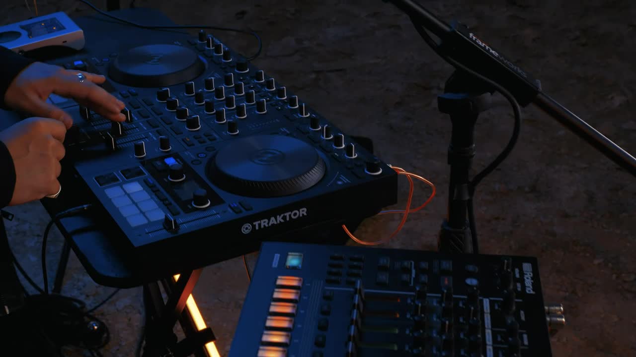 Download Stock Video Experienced Dj Playing A Close Up Shot Live Wallpaper For PC