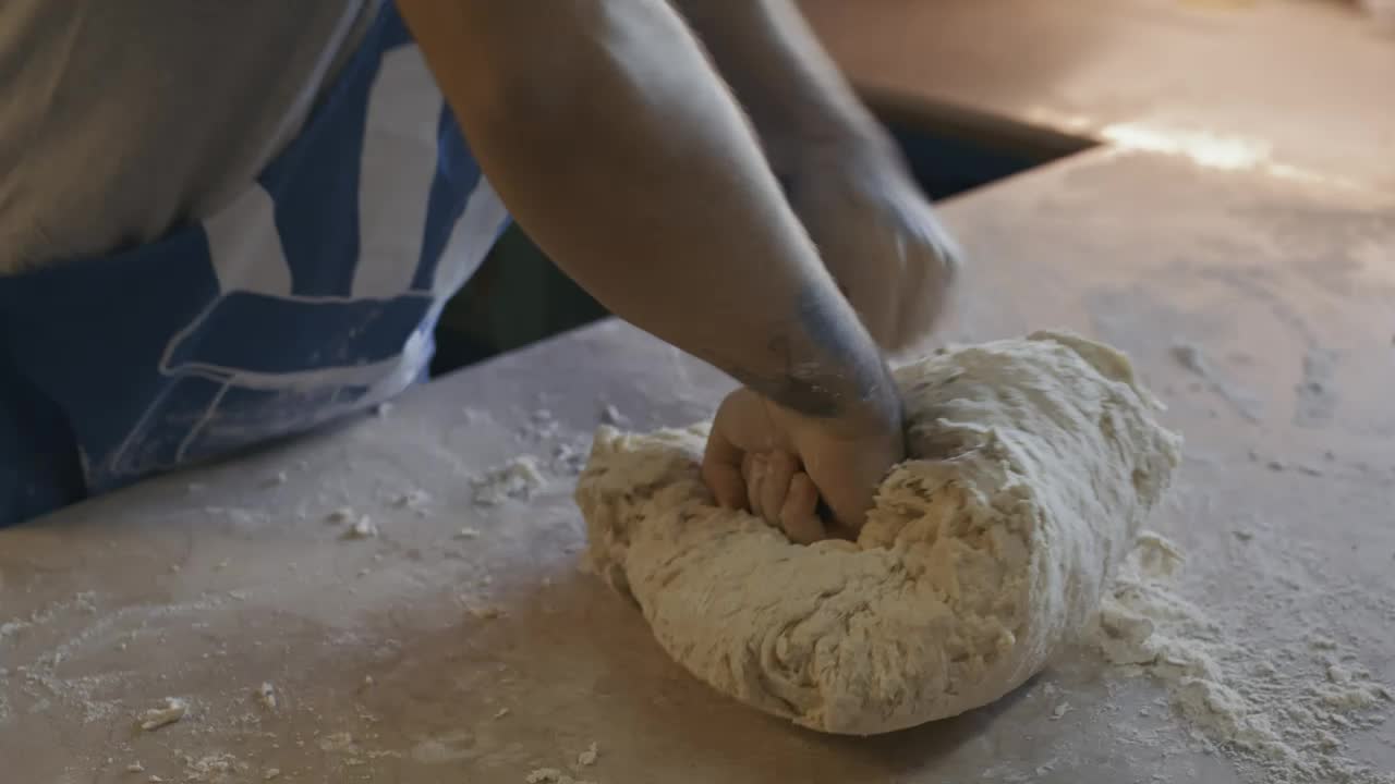 Download Stock Video Experienced Baker Forming A Dough Live Wallpaper For PC