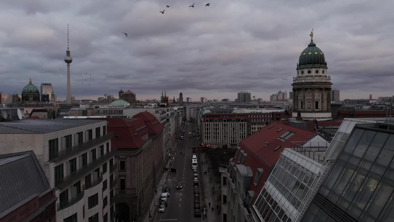 Download Stock Video Empty Street In Berlin Aerial Shot Live Wallpaper For PC