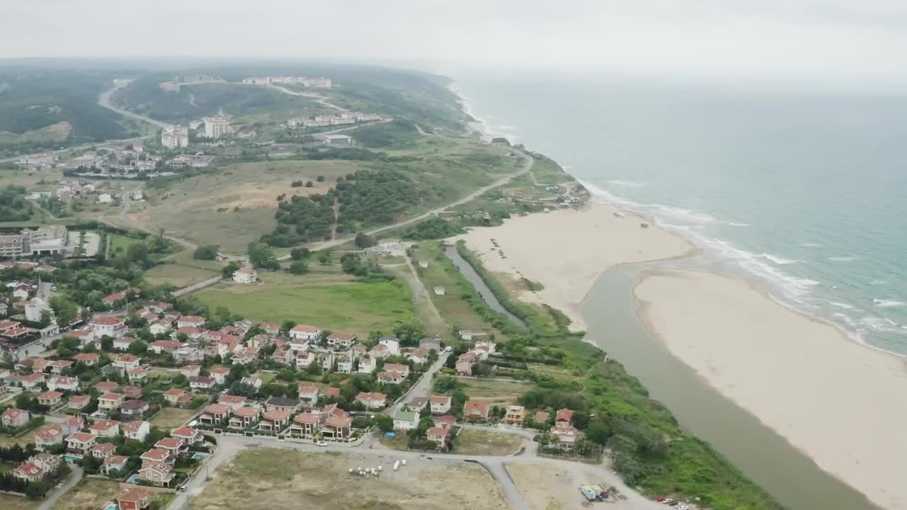 Download Stock Video Empty Beach At The Edge Of A Town Live Wallpaper For PC