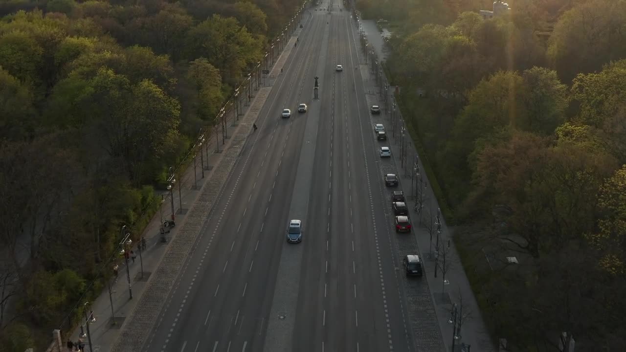 Download Stock Video Empty Avenue In Germany Seen From The Air Live Wallpaper For PC