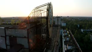 Download Stock Video Emblem On A Rooftop In Pripyat Live Wallpaper For PC