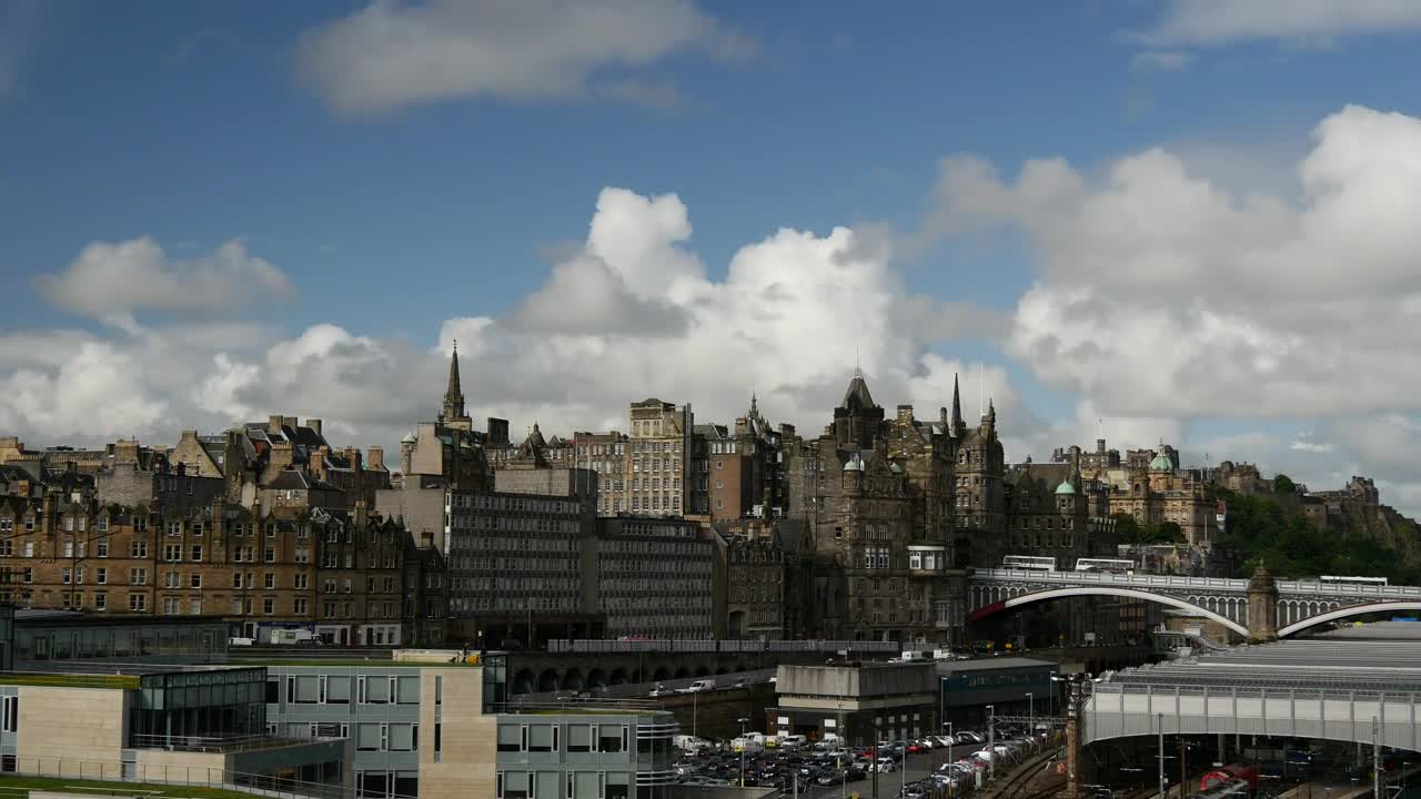 Download Stock Video Edinburgh City Time Lapse Seen From Afar Live Wallpaper For PC