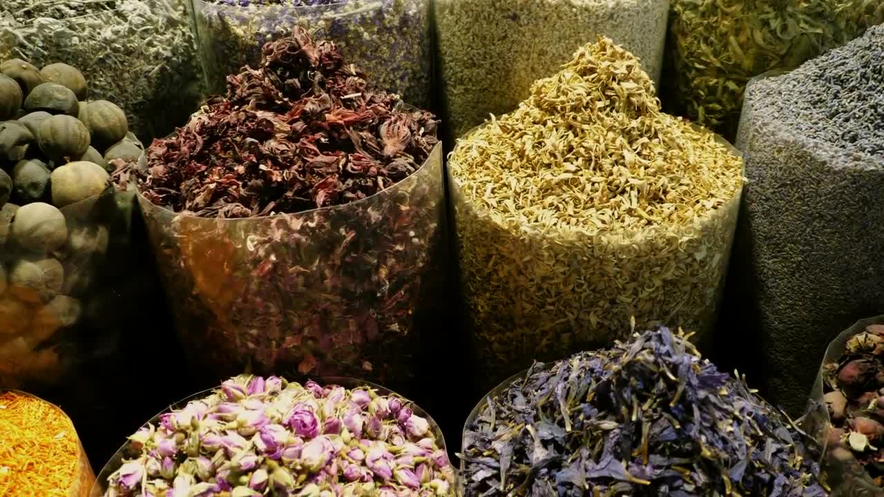 Download Stock Video Eastern Market Spices Ready For Sale Live Wallpaper For PC