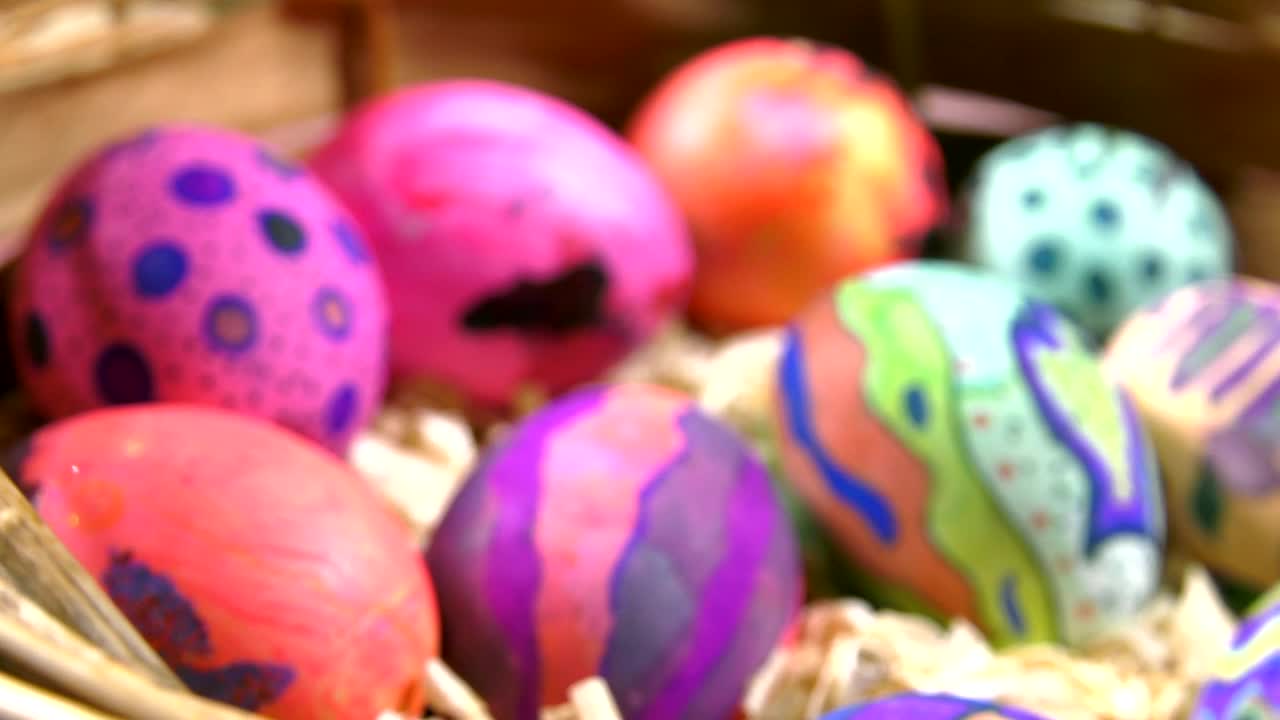 Download Stock Video Easter Eggs Spinning Shot Live Wallpaper For PC