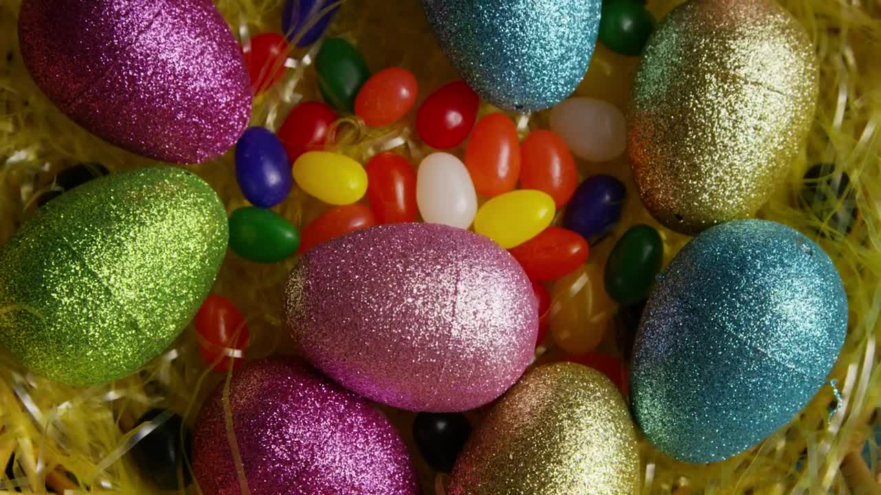 Download Stock Video Easter Egg Decorations With Candy Live Wallpaper For PC