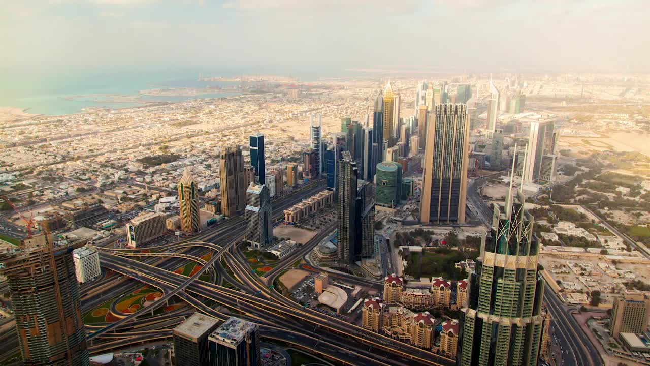 Download Stock Video Dubai Skyscrapers And Highway Live Wallpaper For PC