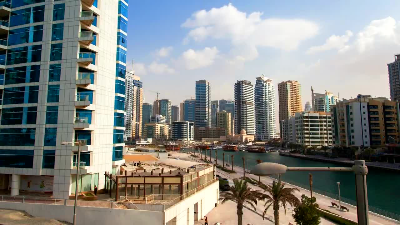 Download Stock Video Dubai Cityscape In Daytime Live Wallpaper For PC