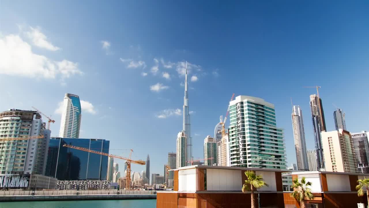 Download Stock Video Dubai City Skyscrapers And The Burj Khalifa Live Wallpaper For PC