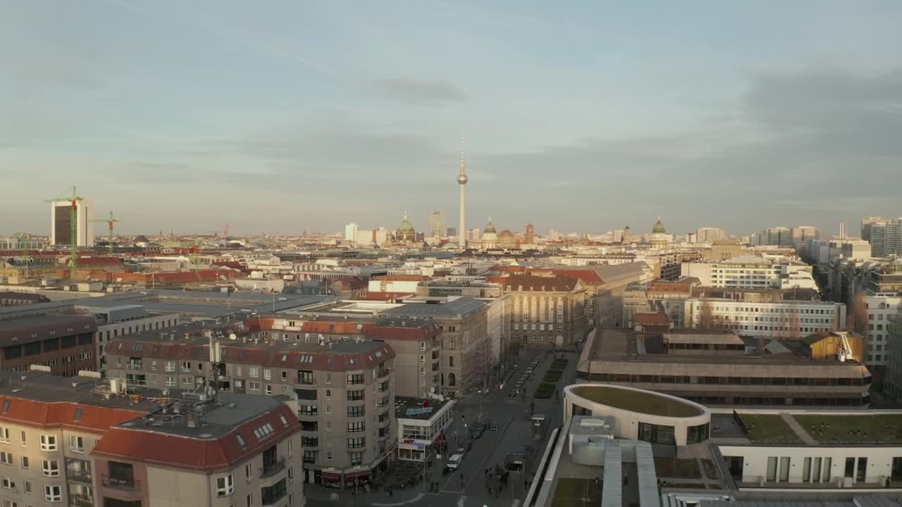 Download Stock Video Drone Shot Of The City Of Berlin Live Wallpaper For PC