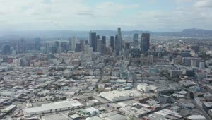 Download Stock Video Downtown Los Angeles Drone Shot Live Wallpaper For PC