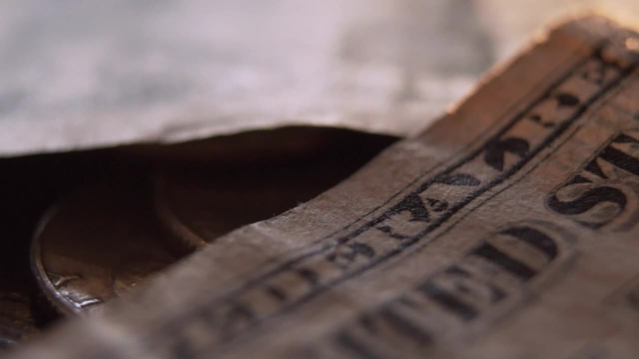 Download Stock Video Details Of A Pair Of Battered Old Banknotes Live Wallpaper For PC