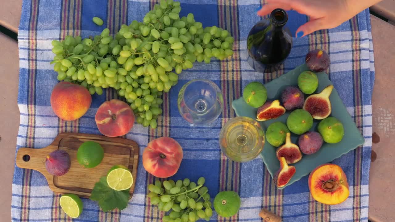 Download Stock Video Fresh Fruit And Wine For Lunch Live Wallpaper For PC