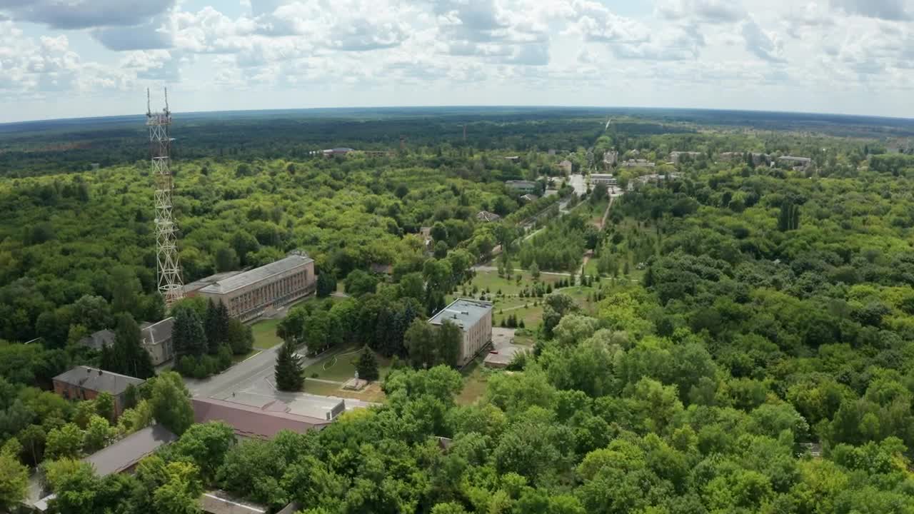 Download Stock Video Flying Over Abandoned Buildings In Chernobyl Live Wallpaper For PC