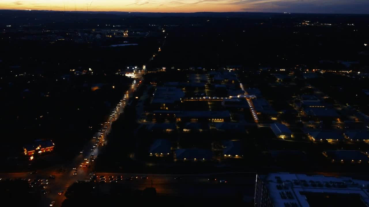 Download Stock Video Flying Over A City At Dusk Live Wallpaper For PC