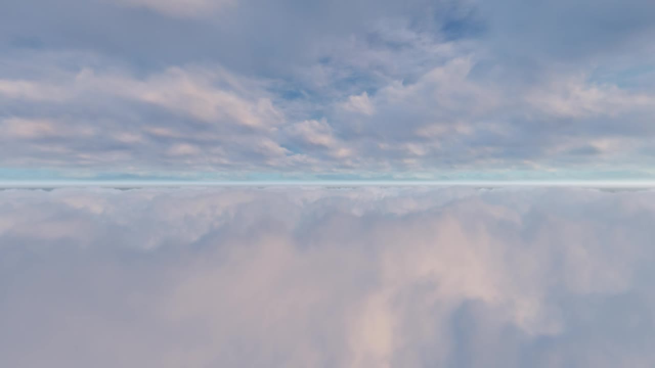 Download Stock Video Flying Between Two Layers Of Clouds To The Horizon Live Wallpaper For PC