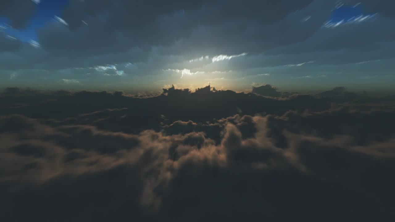 Download Stock Video Flying Between Two Layers Of Clouds In The Sky Live Wallpaper For PC