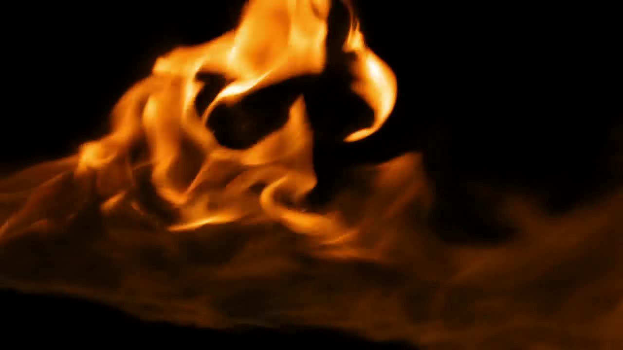 Download Stock Video Flames Burning Across A Dark Screen Live Wallpaper For PC