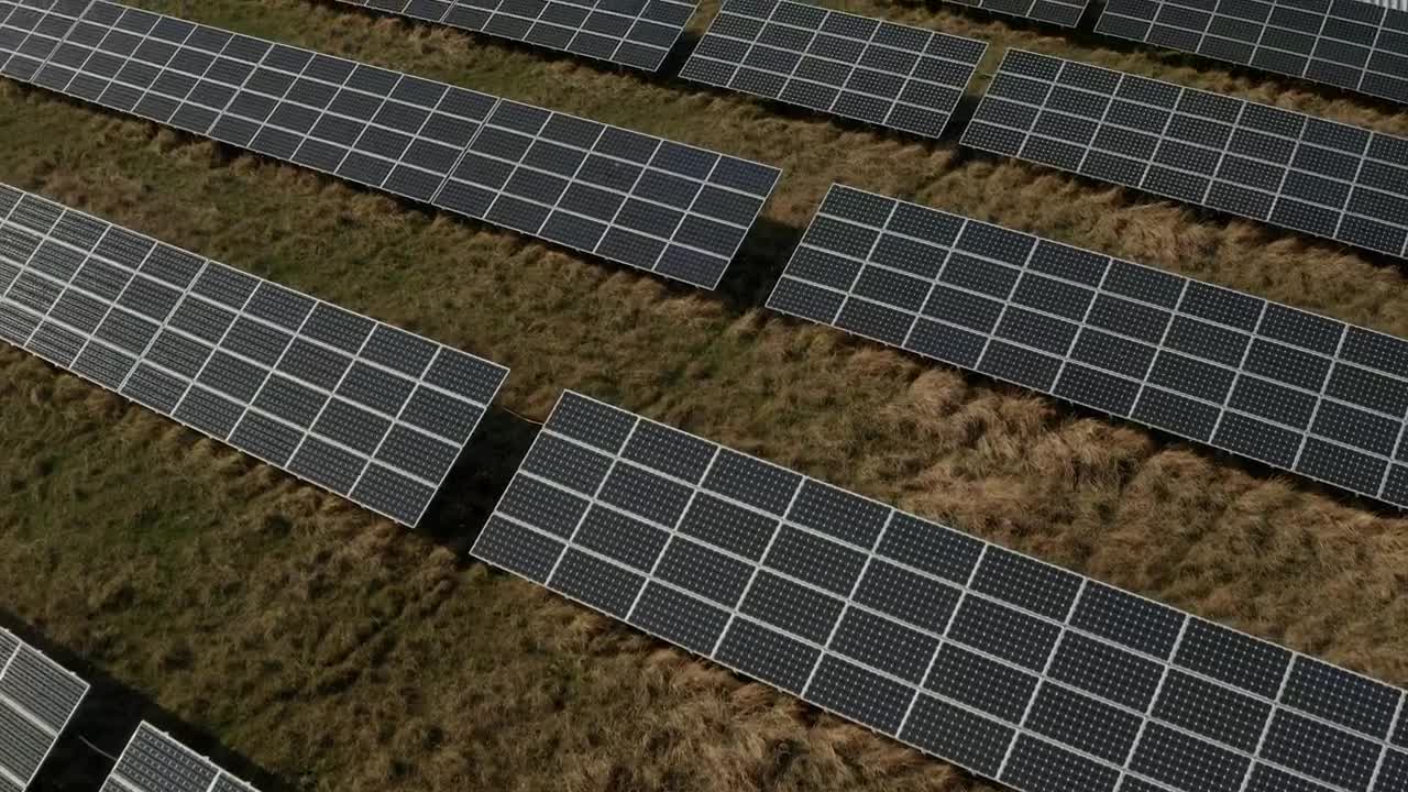 Download Stock Video Field Covered Solar Panels From The Air Live Wallpaper For PC