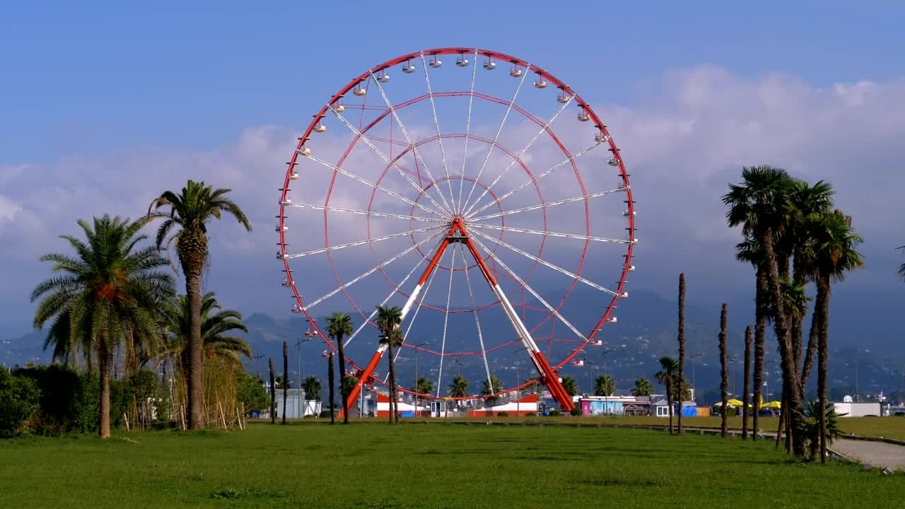 Download Stock Video Ferris Wheel In The Park Live Wallpaper For PC