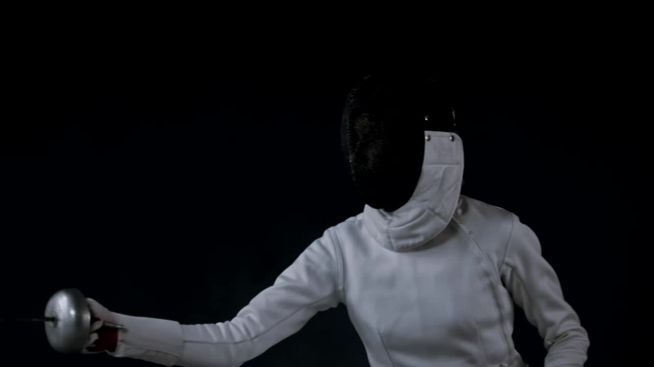 Download Stock Video Fencer Practicing Basic Attack Movements Live Wallpaper For PC