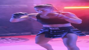 Download Stock Video Female Fighter Preparing For A Match In A Ring Live Wallpaper For PC
