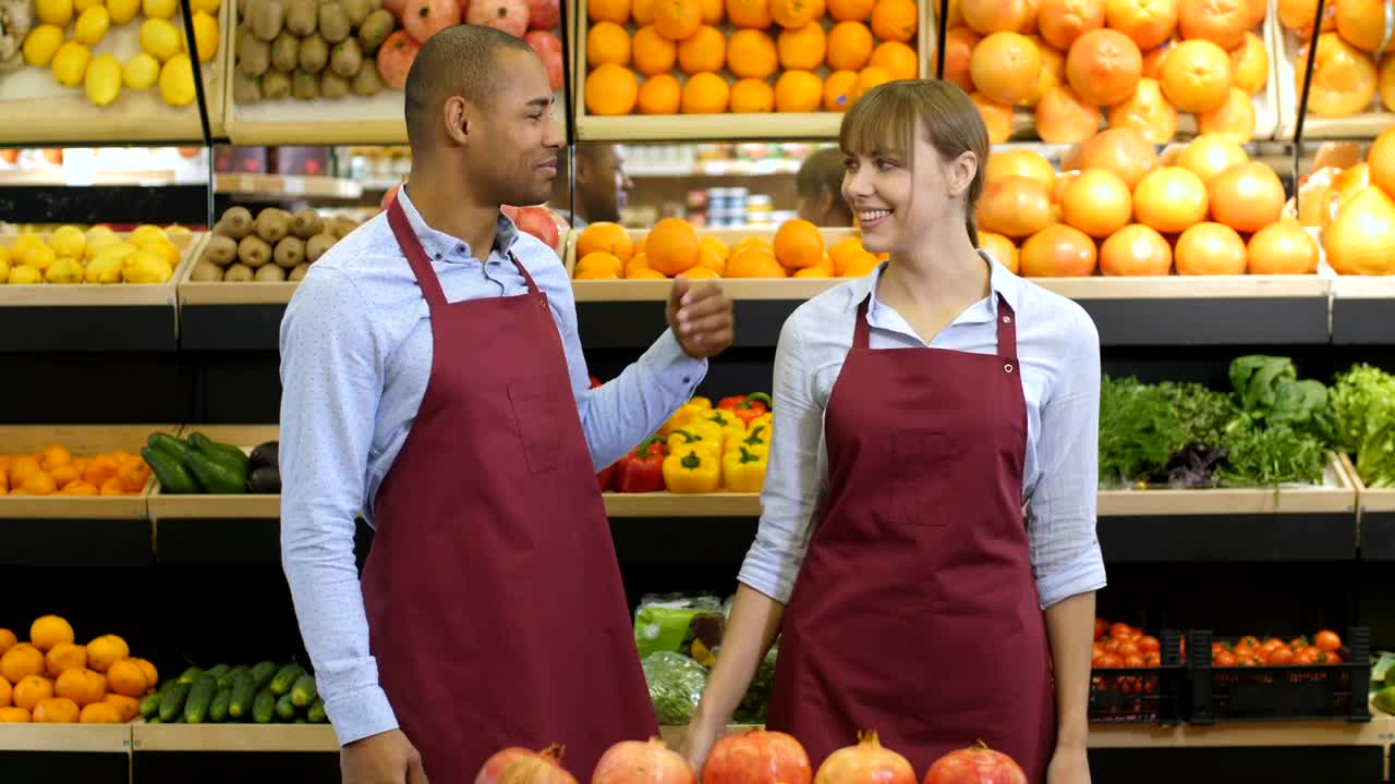 Download Stock Video Grocery Store Staff Hugging Live Wallpaper For PC