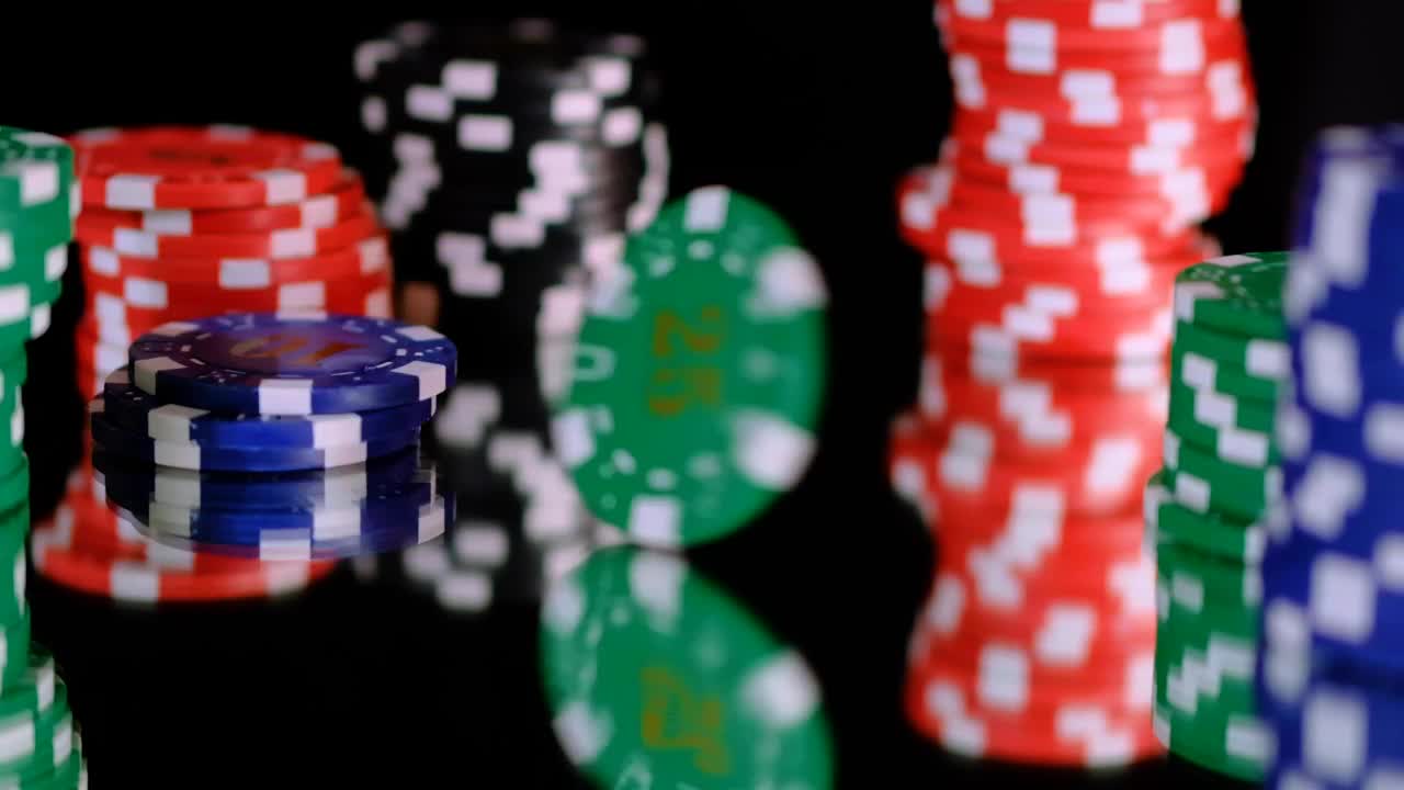 Download Stock Video Green Poker Chip Spinning Between More Chips Live Wallpaper For PC