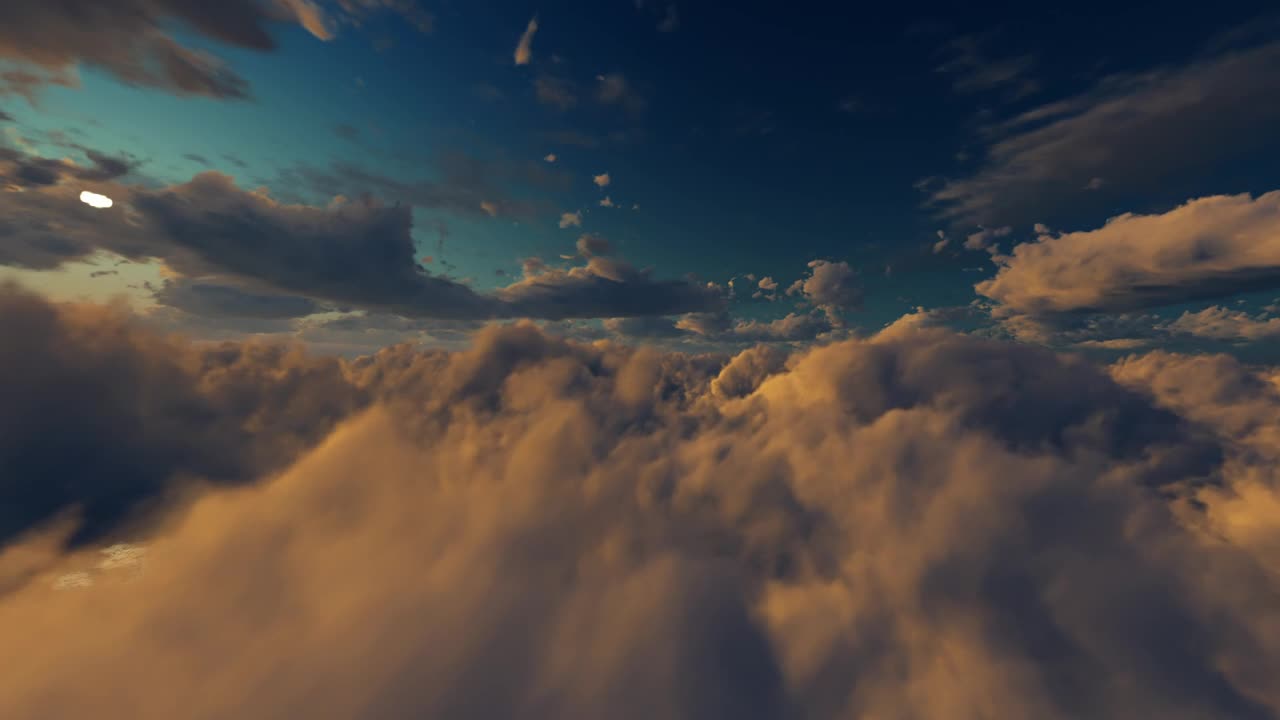 Download Stock Video Going Through The Clouds On A Night Flight Live Wallpaper For PC