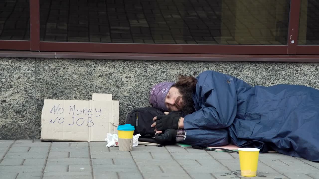 Download Stock Video Giving Money To Homeless Man Live Wallpaper For PC