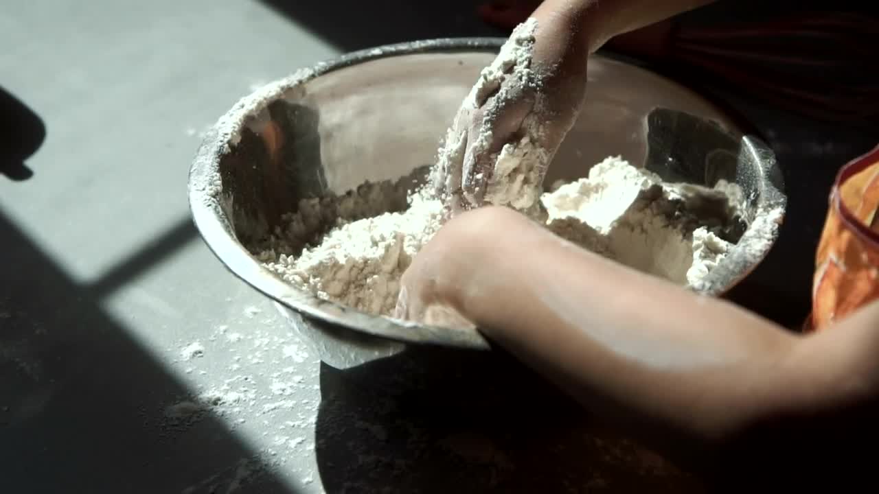 Download Stock Video Girl Hands Preparing The Dough Live Wallpaper For PC