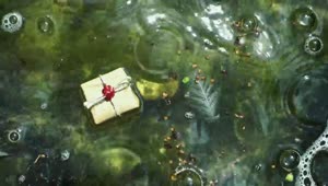 Download Stock Video Gift Wrapped Floating In The Water Of A Lake Live Wallpaper For PC