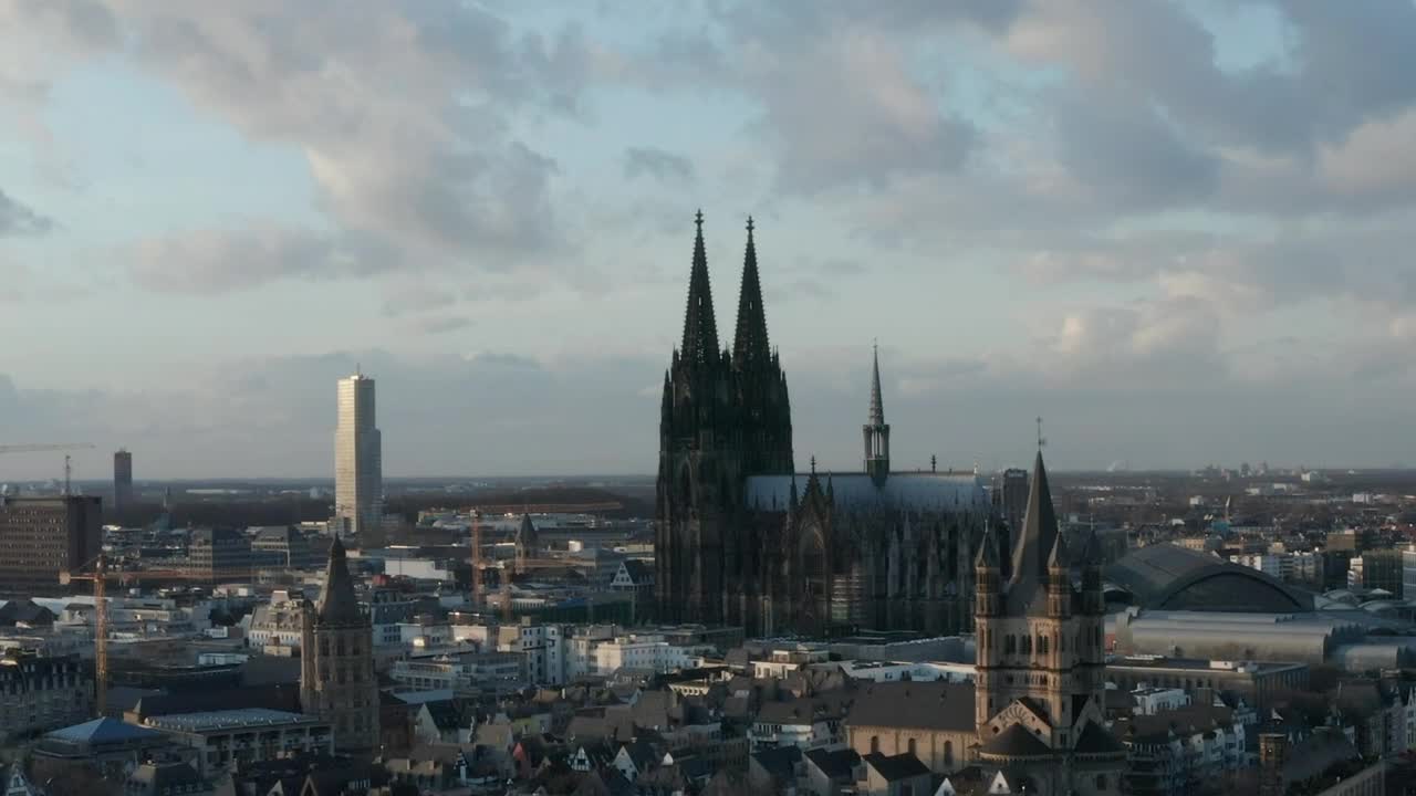 Download Stock Video German City Where A Cathedral Stands Out Live Wallpaper For PC