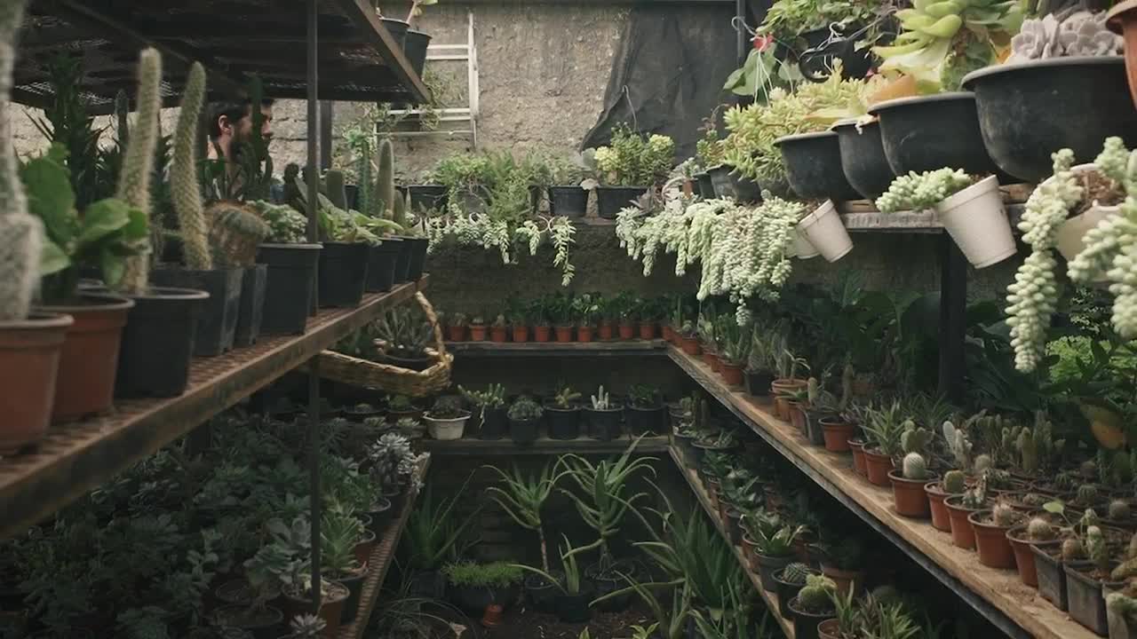 Download Stock Video Gardener Shelving Potted Plants Live Wallpaper For PC