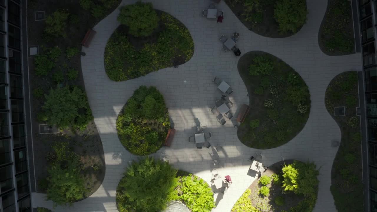 Download Stock Video Garden Inside A Building Seen From Above Live Wallpaper For PC