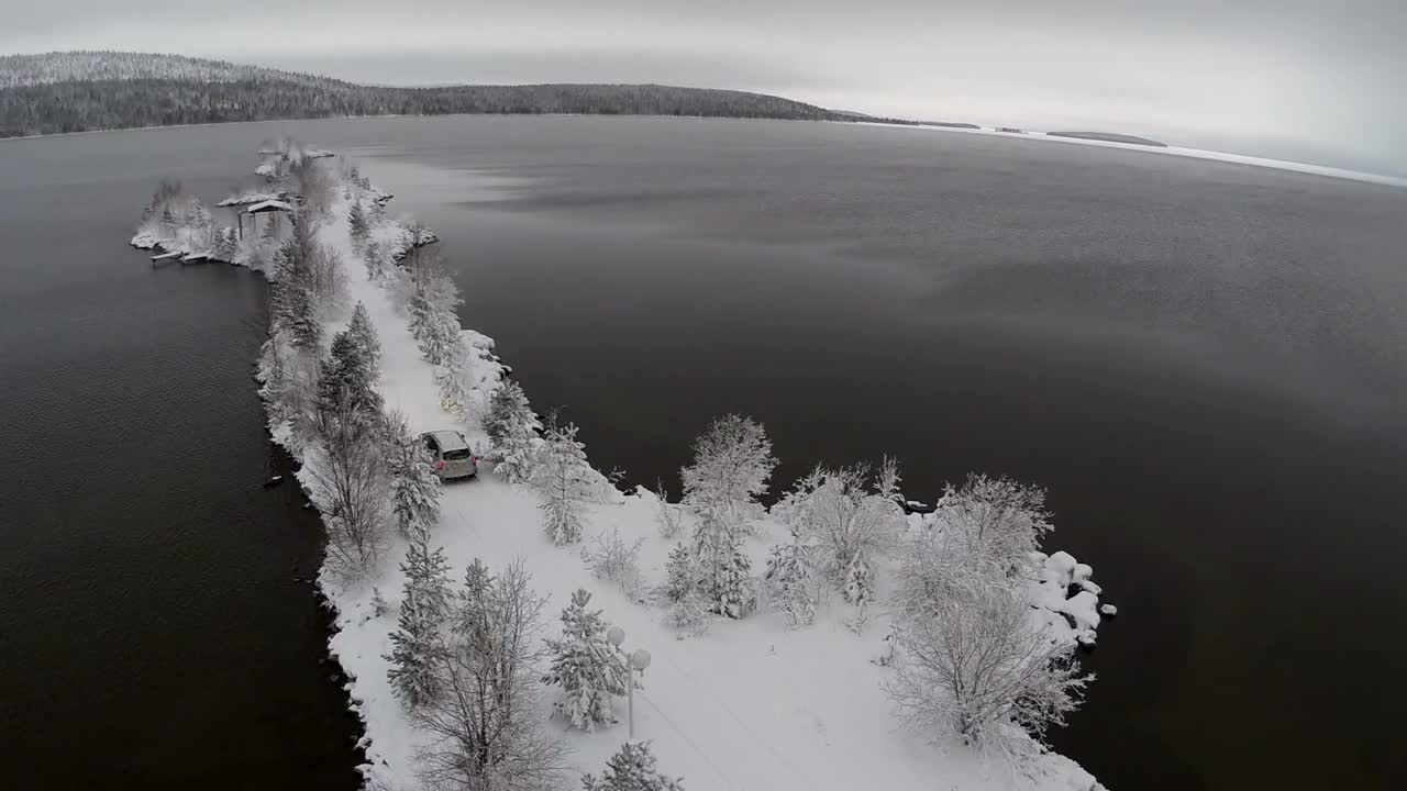 Download Stock Video Frozen Trees And An Ice Cold Ocean Live Wallpaper For PC