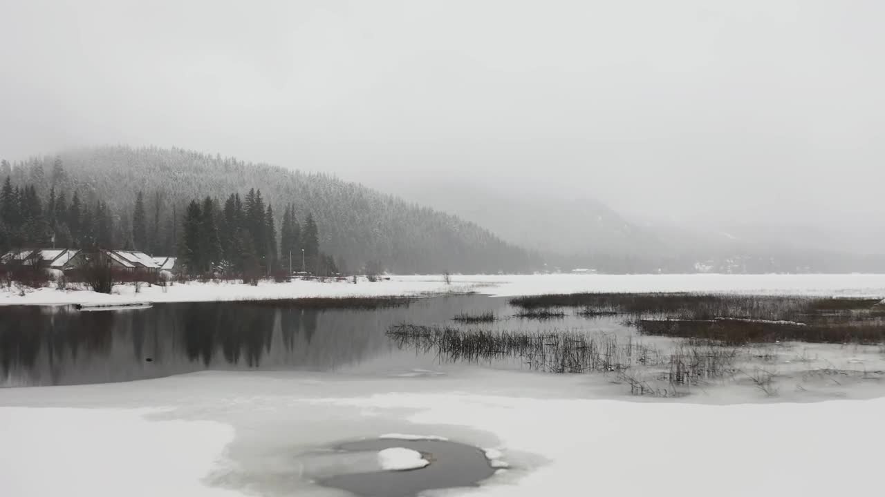 Download Stock Video Frozen Lake In Cold Weather And Snow Live Wallpaper For PC