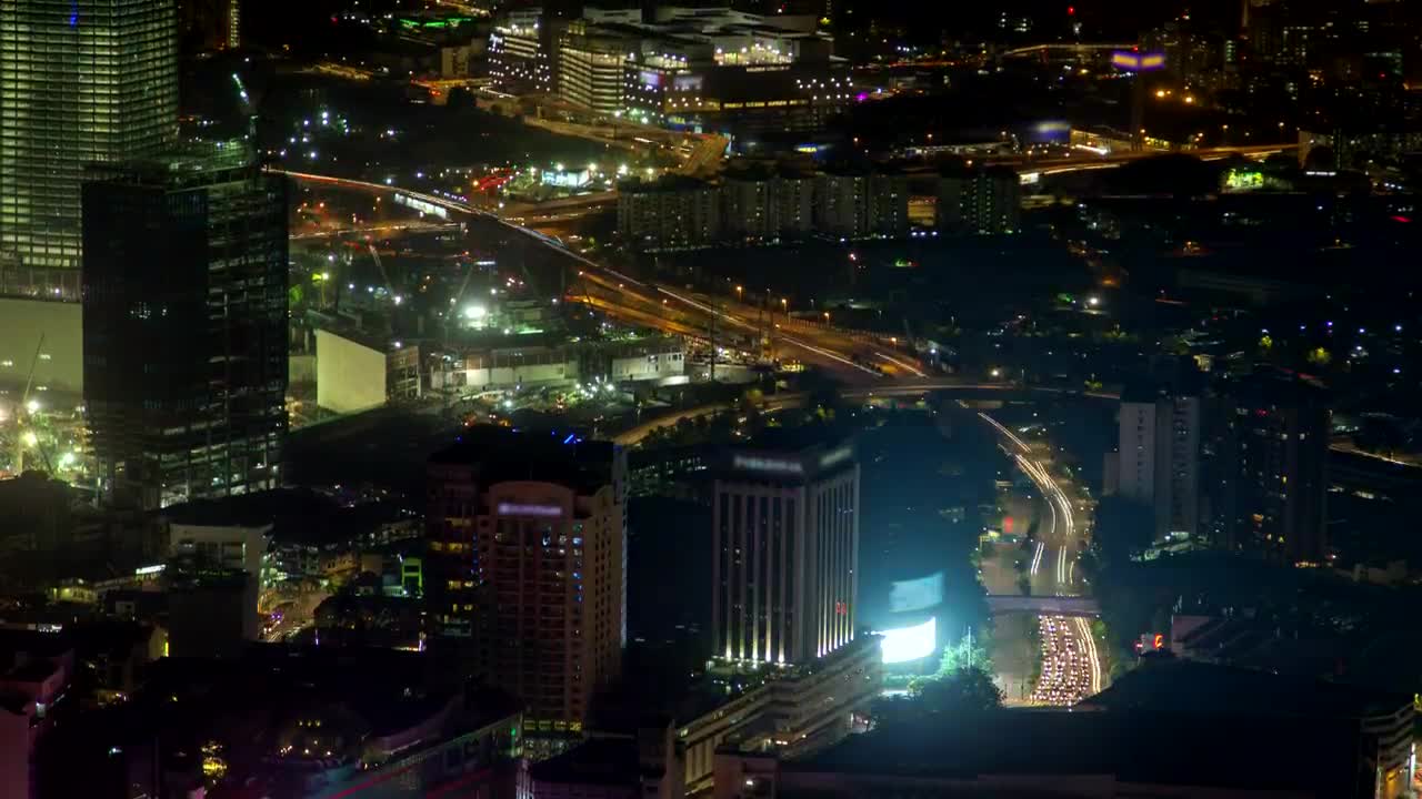 Download Stock Video Kuala Lumpur Cityscape At Night Time Lapse Animated Wallpaper