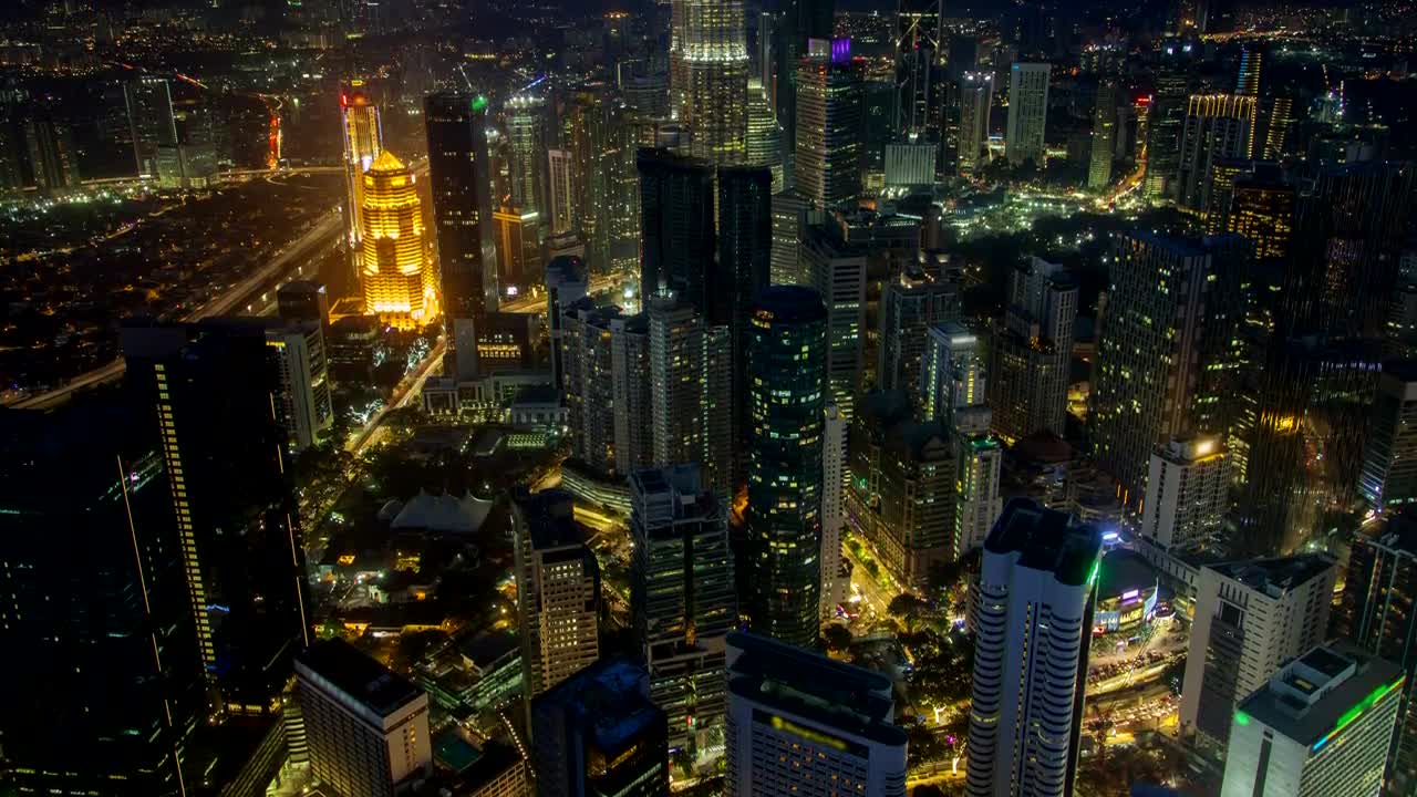 Download Stock Video Kuala Lumpur Cityscape At Night Animated Wallpaper