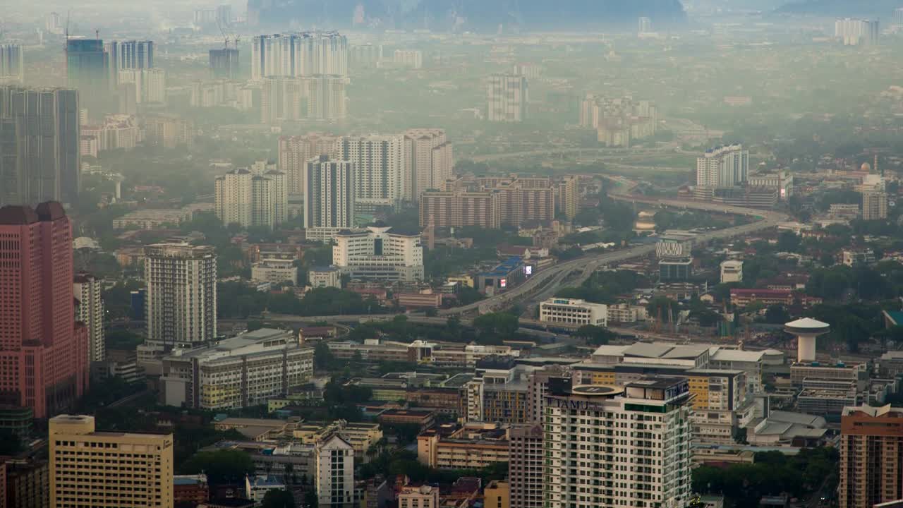 Download Stock Video Kuala Lumpur City Pollution Animated Wallpaper