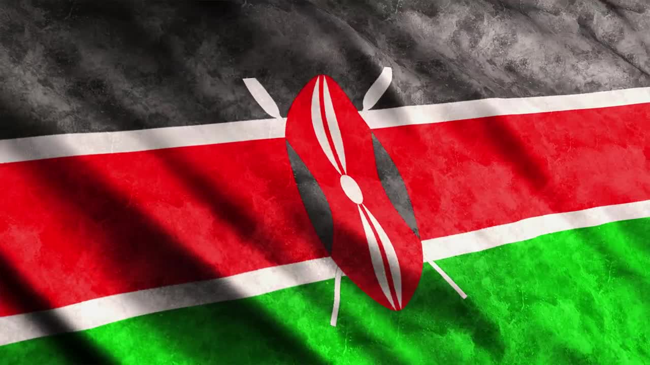 Download Stock Video Kenya Faded Flag Waving Animated Wallpaper