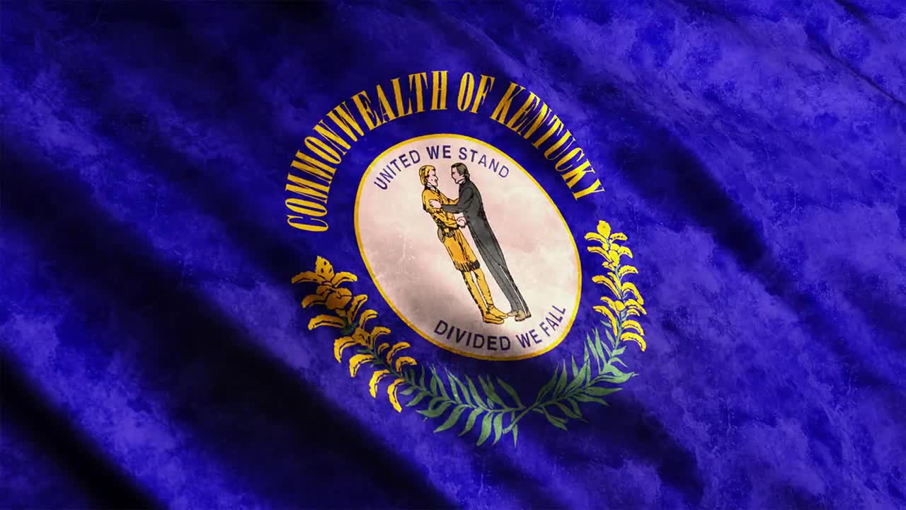 Download Stock Video Kentucky State Flag Animated Wallpaper