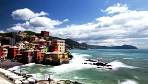 Download Stock Video Italy Fishing Village In The Coast Animated Wallpaper
