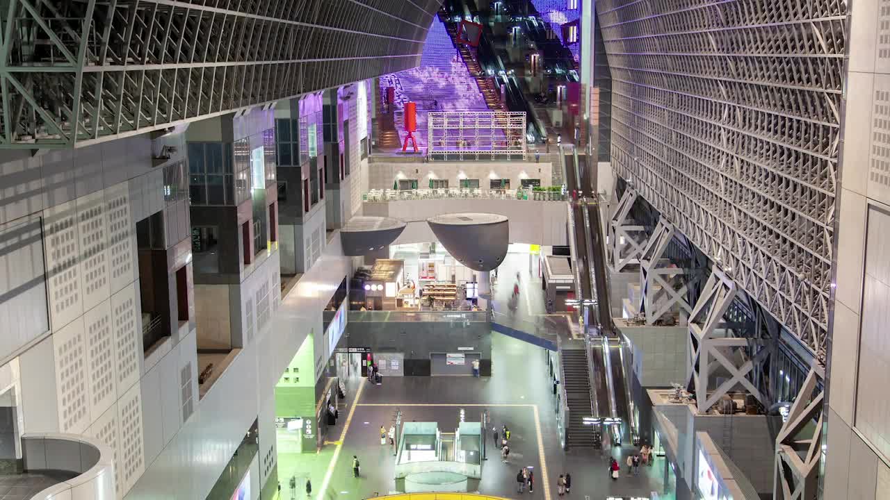 Download Stock Video Interior Of A Large Shopping Center From Above Animated Wallpaper