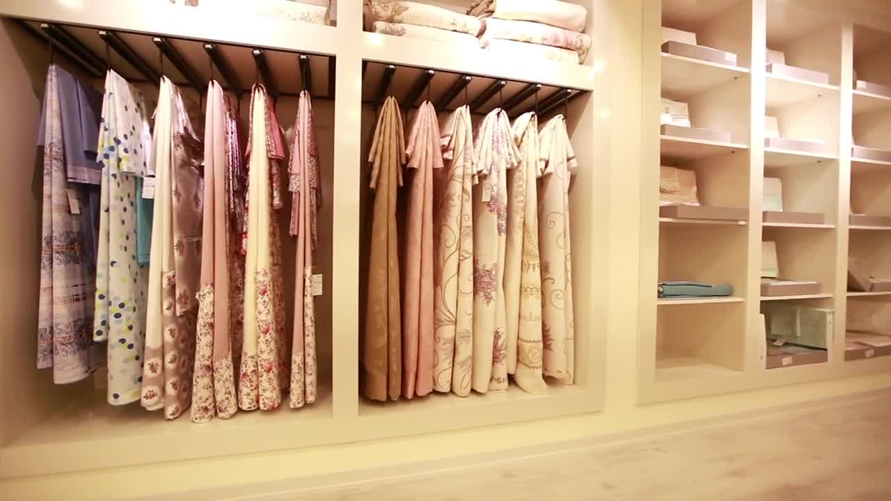 Download Stock Video Interior Of A Large Closet Very Organized Animated Wallpaper