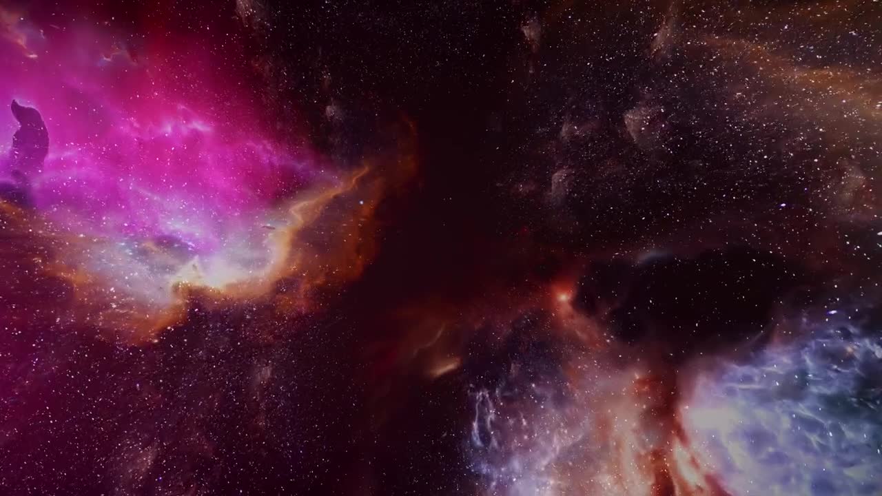 Download Stock Video Intergalactic Journey Through Nebulae Animated Wallpaper