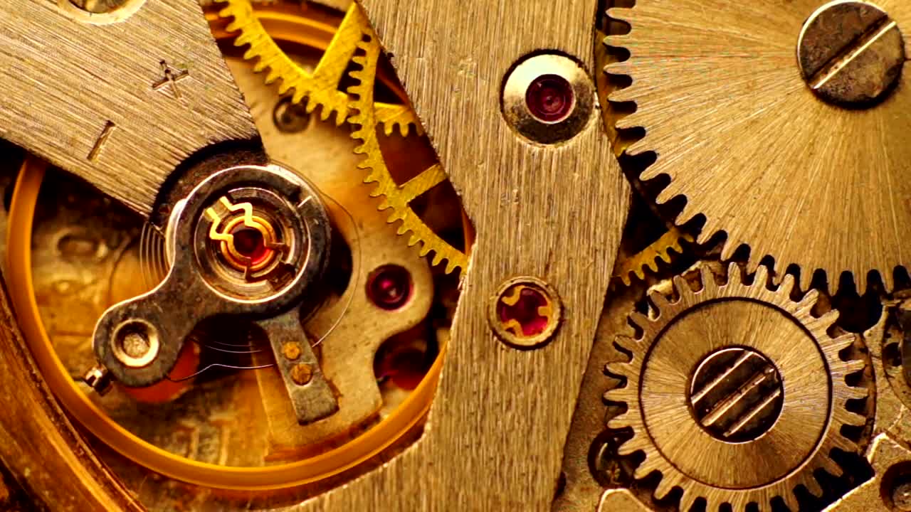 Download Stock Video Inside Of A Clockwork Animated Wallpaper