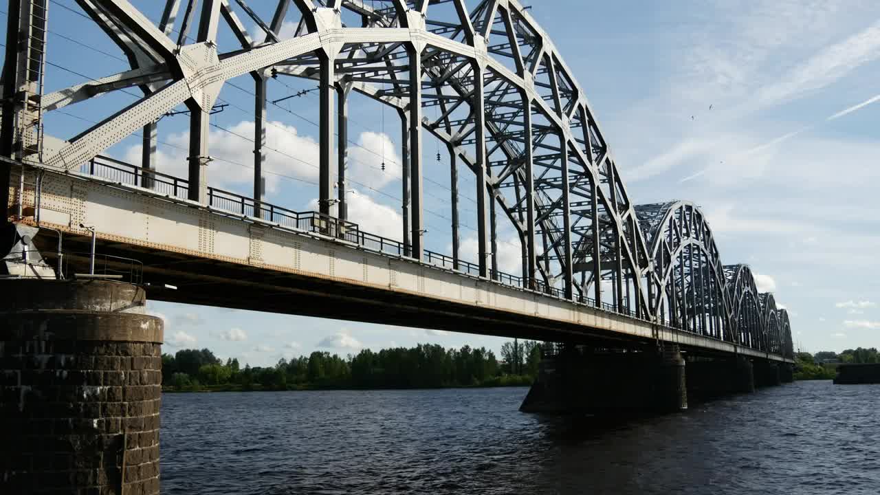 Download Stock Video Industrial Steel Bridge Animated Wallpaper