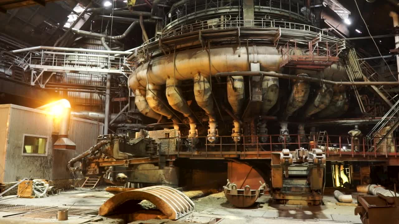 Download Stock Video Industrial Furnace In A Factory Animated Wallpaper