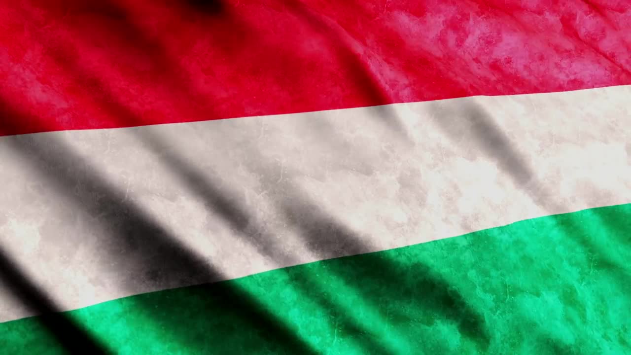 Download Stock Video Hungary Flag Render Animated Wallpaper